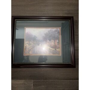 "Hometown Memories I" by Thomas Kinkade 16" x 13"‎ Framed